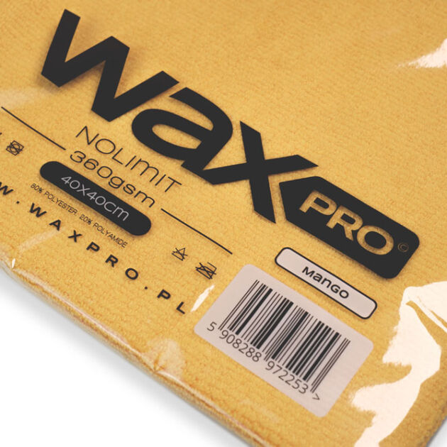 Mikrofibra waxPRO NoLimit Mango 360 GSM – ręcznik z mikrofibry do detailingu