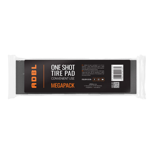 ADBL One Shot Tire Pad Megapack – piankowy aplikator do dressingu opon (10 szt.)
