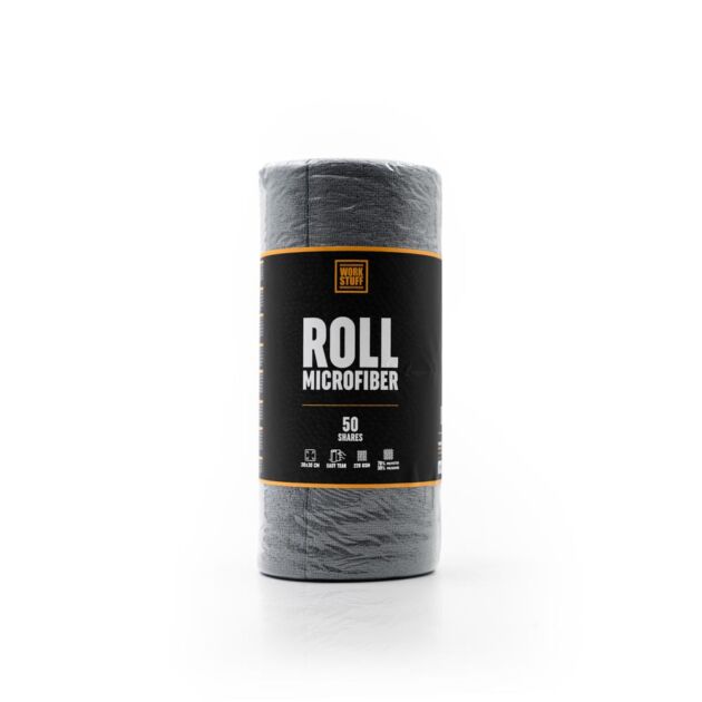 Work Stuff Roll Microfiber – rolka 50 uniwersalnych mikrofibr 30×30 cm 220 GSM