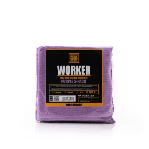 Work Stuff Worker 5-pack Purple – uniwersalna ściereczka z mikrofibry